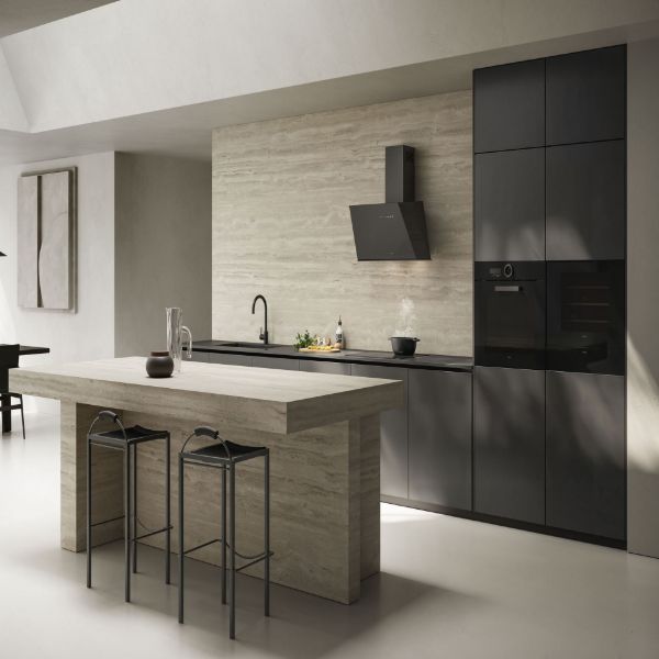 Elica JUST-DRY-80 80cm Wall Mounted Cooker Hood in Black
