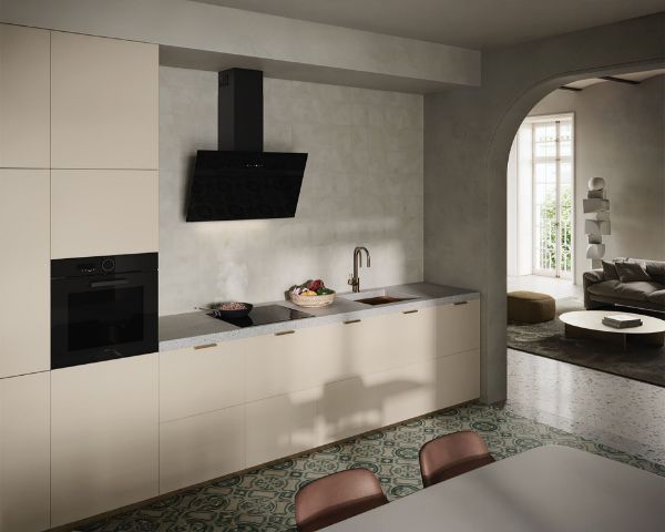 Elica NEAT-BLK-80 80cm Wall Mounted Cooker Hood in Black