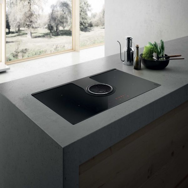 Elica NT-ONE-EVO 80cm Venting Hob in Black 