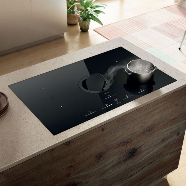 Elica NT-SW-GL-EVO-BL NikolaTesla SWITCH GLOW EVO 80cm Venting Hob in Black