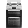 Hotpoint HTG6GDCW 60cm Gas Twin Cooker with Glass Lid in White