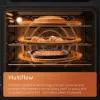 Hotpoint HTE6VDCB1 60cm Electric Twin Cooker with Multiflow in Black