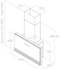 Elica SUPER-PLAT-AT-BLK Super Plat 80cm Wall Mounted Cooker Hood in Black