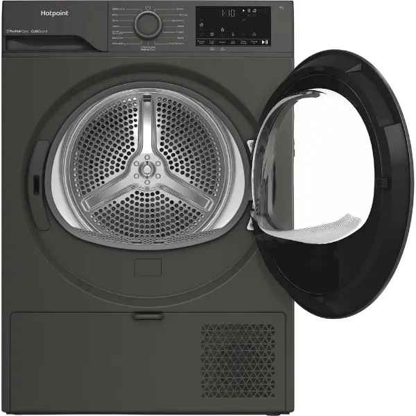 Hotpoint CHD93MGGUK 9kg Heat Pump Tumble Dryer with PetHairCare in Grey