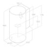 Elica TUBE-PRO-BLK Tube Pro Wall-Mounted Cooker Hood