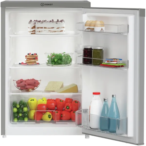 Indesit I55R1112SUK 55cm Low Frost Under Counter Larder Fridge in Silver