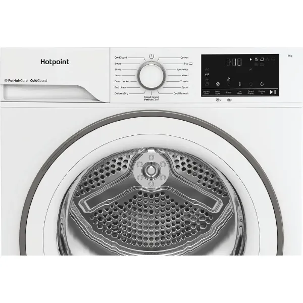 Hotpoint CHSD82MWWUK 8kg Heat Pump Tumble Dryer with PetHairCare in White