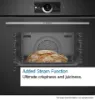 Bosch HRG7764B1B Built-in Oven with Added Steam Function in Black