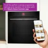 Bosch HRG7764B1B Built-in Oven with Added Steam Function in Black