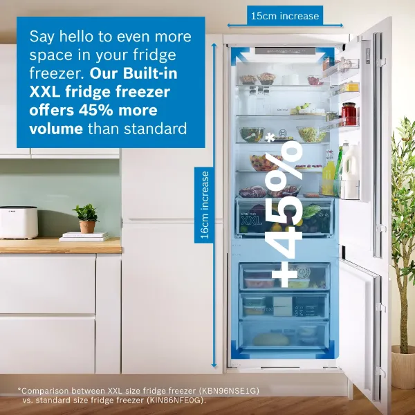 Bosch KBN96NSE1G Series 2 Integrated 70/30 Fridge Freezer 