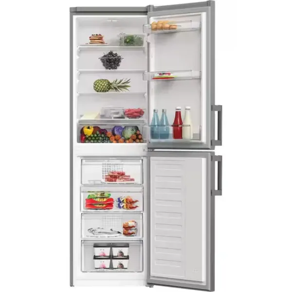 Indesit IKNH1261S4UK 55cm No Frost 50/50 Fridge Freezer in Silver