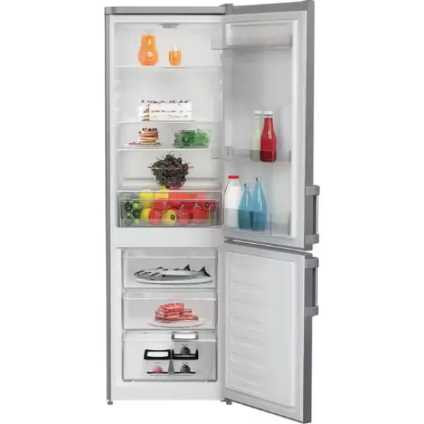 Indesit IKNS1261S4UK 55cm Low Frost 60/40 Fridge Freezer in Silver