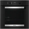 Miele H 2455 B 60cm Built In Single Electric Oven in Obsidian Black & Stainless Steel Effect