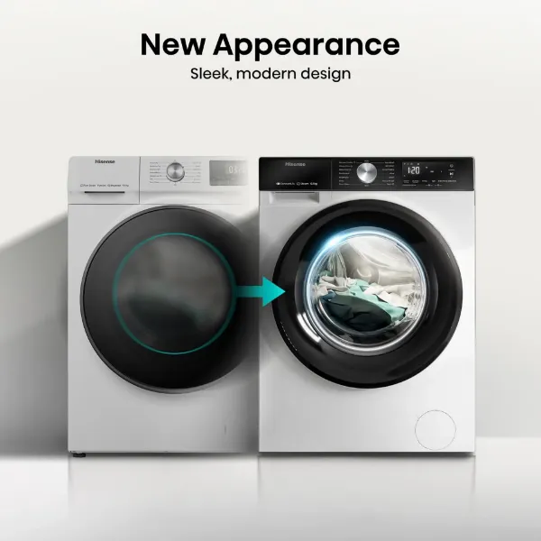 Hisense WF3S1043BW3 10.5kg 1400 Spin Washing Machine - White