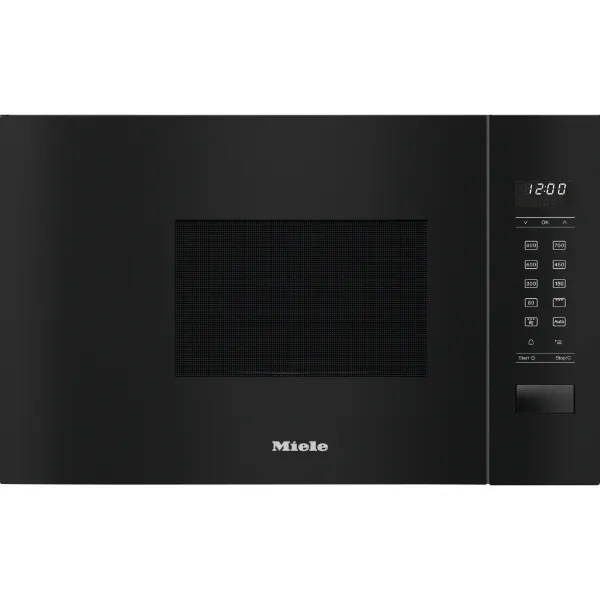 Miele M2234SC Built-In Microwave with Grill in Obsidian Black