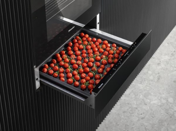 Miele ESW7010 14cm High Gourmet Warming Drawer in Obsidian Black