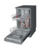 Hotpoint HSFO 3T223 W X UK N Slimline Dishwasher with 10 Place Settings - Stainless Steel Inox