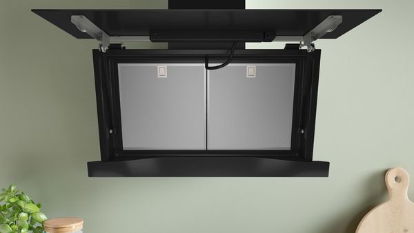 Bosch DWK91LT60B Series 8 90cm Wall-Mounted Chimney Cooker Hood in Black