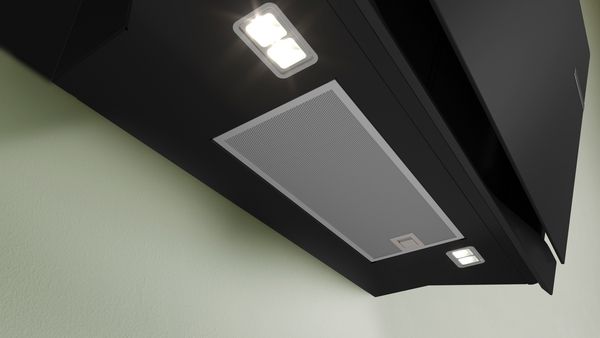 Bosch DWK91LT60B Series 8 90cm Wall-Mounted Chimney Cooker Hood in Black