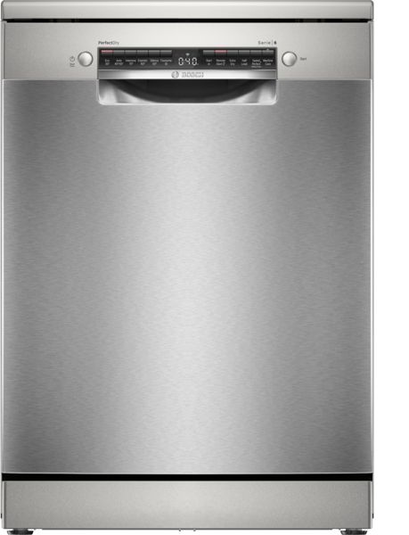 Bosch SMS6ZCI10G Full Size Freestanding Dishwasher in Silver Inox