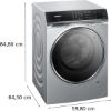 Siemens WN54C2ATGB iQ700 Freestanding 10.5kg Wash 6kg Dry Washer Dryer 