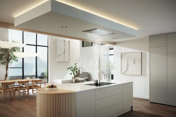 Miele DAC2940 EDST Stella 90cm Ceiling Integrated Cooker Hood in Stainless Steel
