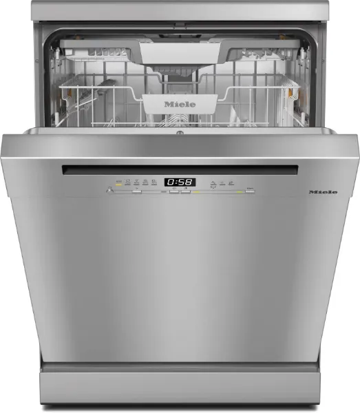 Miele G5811SC CLST Freestanding Dishwasher in Clean Steel