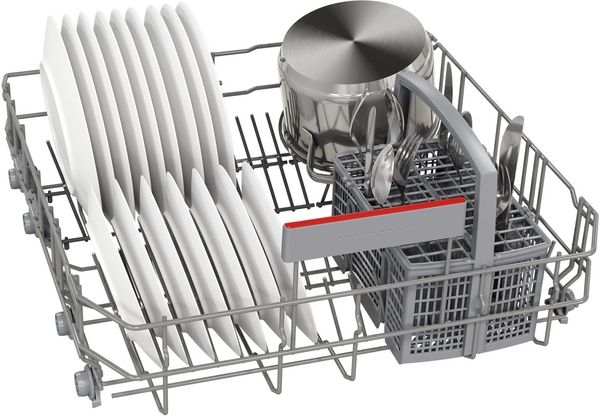 Bosch SMS4EKI06G Freestanding Dishwasher with 13 Place Settings in Silver Inox