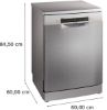 Bosch SMS4EKI06G Freestanding Dishwasher with 13 Place Settings in Silver Inox