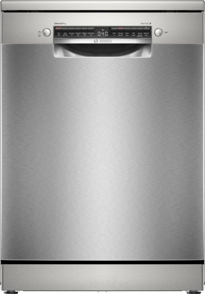 Bosch SMS4EKI06G Freestanding Dishwasher with 13 Place Settings in Silver Inox