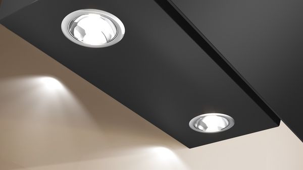Neff D63IDK1S0B 60cm Wall-Mounted Cooker Hood in Clear Glass and Black