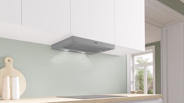 Bosch DFS067A51B Telescopic Cooker Hood In Silver Metallic