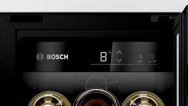 Bosch KUW20VHF0G Series 6 Built-in 21 Bottle Wine Cooler with Glass Door 