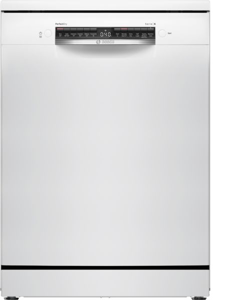 Bosch SMS6ZCW10G Full Size Freestanding Dishwasher in White