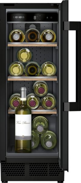 Siemens KU20WVHF0G Wine Cooler With Glass Door In Black