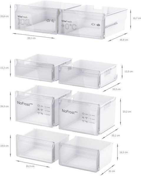 Bosch KFN96VPEAG, French Door Bottom Freezer Multi Door Inox-easyclean