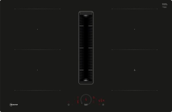Neff V58NHQ4L0 80cm Induction Hob with Integrated Ventilation System in Black