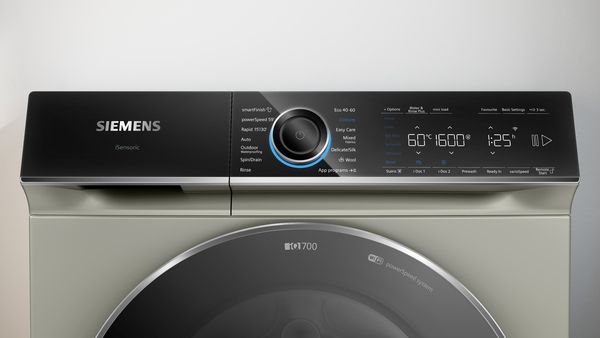 Siemens WG56B2ATGB 10kg 1600 Spin Freestanding Washing Machine in Silver Inox