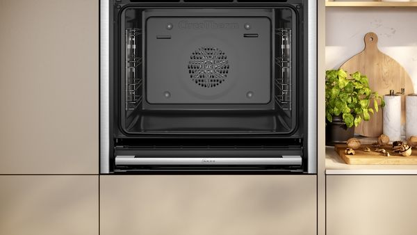 Neff B54CR31N0B Built In Single Electric Oven in Stainless steel with Slide & Hide®