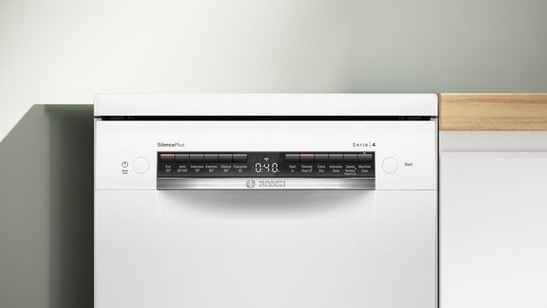Bosch SPS4HMW49G Freestanding Dishwasher In White