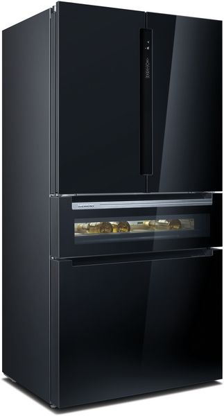 Siemens KF96RSBEA American Style Fridge-Freezer in Black