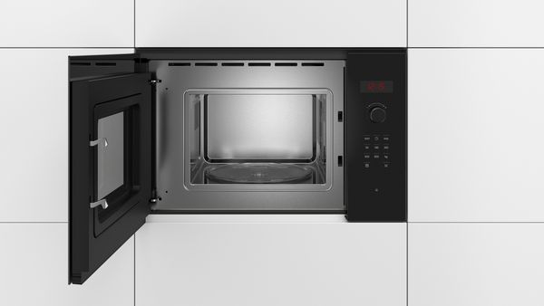 Bosch BFL523MB0B Series 4 Built-in Microwave Oven in Black