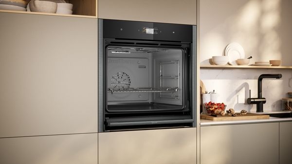 Neff B64CS51G0B Built In Single Electric Oven Graphite with Slide & Hide®