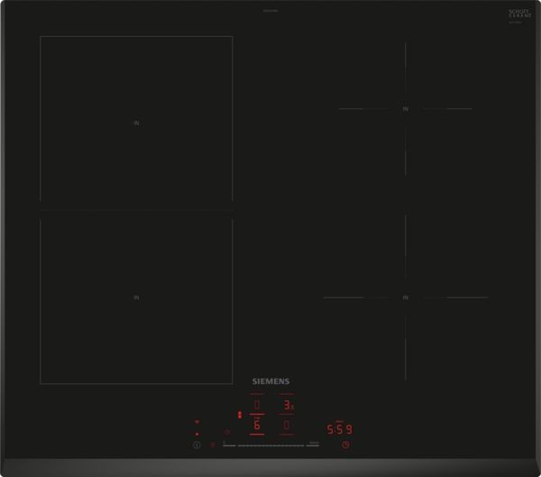 Siemens ED651HSB1E 60cm iQ500 Induction Hob in Black