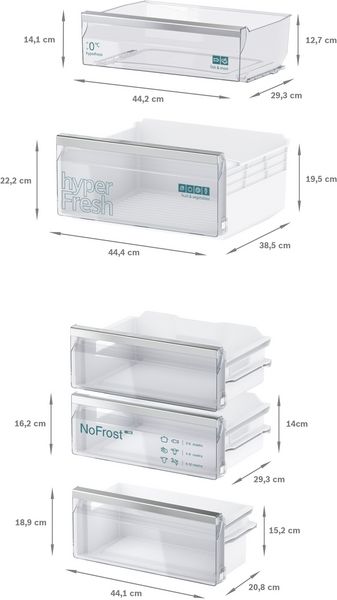 Siemens KI86NVFE0G Built In Fridge-Freezer