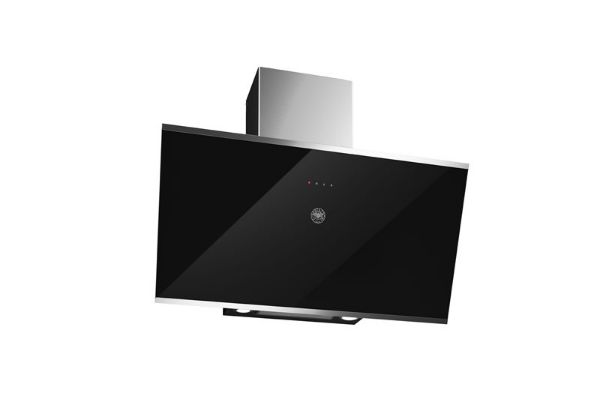 Bertazzoni KV90MOD1NA Modern Series 90cm Vertical Wall Hood in Black Glass
