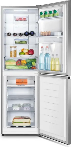 Hisense RB327N4WCE 50/50 Total No Frost Fridge Freezer - Stainless Steel