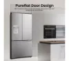 Hisense RF815N4SESE Total No Frost Plumbed American Fridge Freezer - Silver