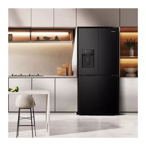 Hisense RQ5P470SYFD Total No Frost American Fridge Freezer - Black