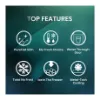 Hisense RQ5P470SYFD Total No Frost American Fridge Freezer - Black